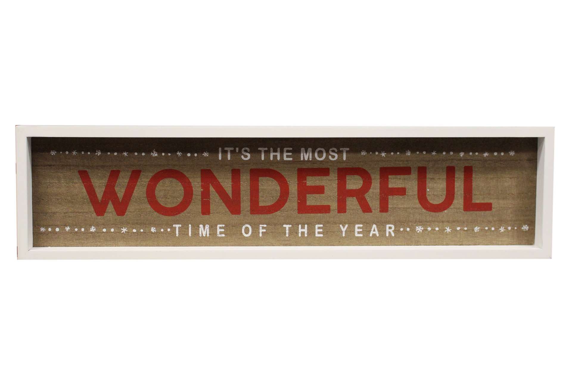 It\'s The Most Wonderful Time of the Year | MDF Block Sign